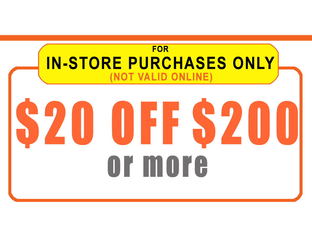Home Depot $20 OFF $200 - INSTORE USE ONLY